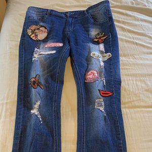 Vintage Simon Chang Collection Jeans, Size 8 (but more like 10), boho feel